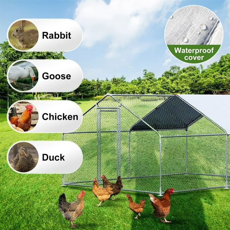 Free Shipping! Aukfa Chicken Coop, 13 ft Large Chicken Run Free Shipping! Aukfa Chicken Coop, 13 ft Large Chicken Run