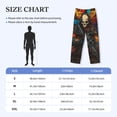 thumbnail image 2 of Salouo Vibrant Skull Soldier Print Pajama Pants for Men, Lounge Pants Elastic Waistband Casual Men's sleepwear Loungewear Sleep Pajama Pant -Small, 2 of 7