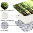 thumbnail image 7 of Misty Green Forest Flannel Bath Mat 16x24 Inches, Soft Absorbent Non-Slip Bathroom Rug, Machine Washable Floor Mat for Shower, 7 of 7