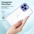 thumbnail image 3 of iPhone 15 Pro Case 2023,Decase Clear Anti-Scratch Phone Cover With Camera Screen Protector Anti-Yellow Shockproof Transparent Slim Lightweight Case,for Apple iPhone 15 Pro 6.1 Inch - Purple, 3 of 6