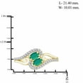 thumbnail image 4 of 1 3/4 Carat T.G.W. Emerald And White Diamond Accent 14K Gold over Silver 3-Piece Jewelry set, 4 of 7