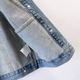 thumbnail image 5 of Gytharion Women's Denim Vests Casual Fashion Vintage Jean Vests Lapel Button Down Sleeveless Jackets with Pockets, 5 of 7
