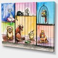 thumbnail image 2 of Sad Animals in the Pound - Abstract Canvas Art Print, 2 of 3