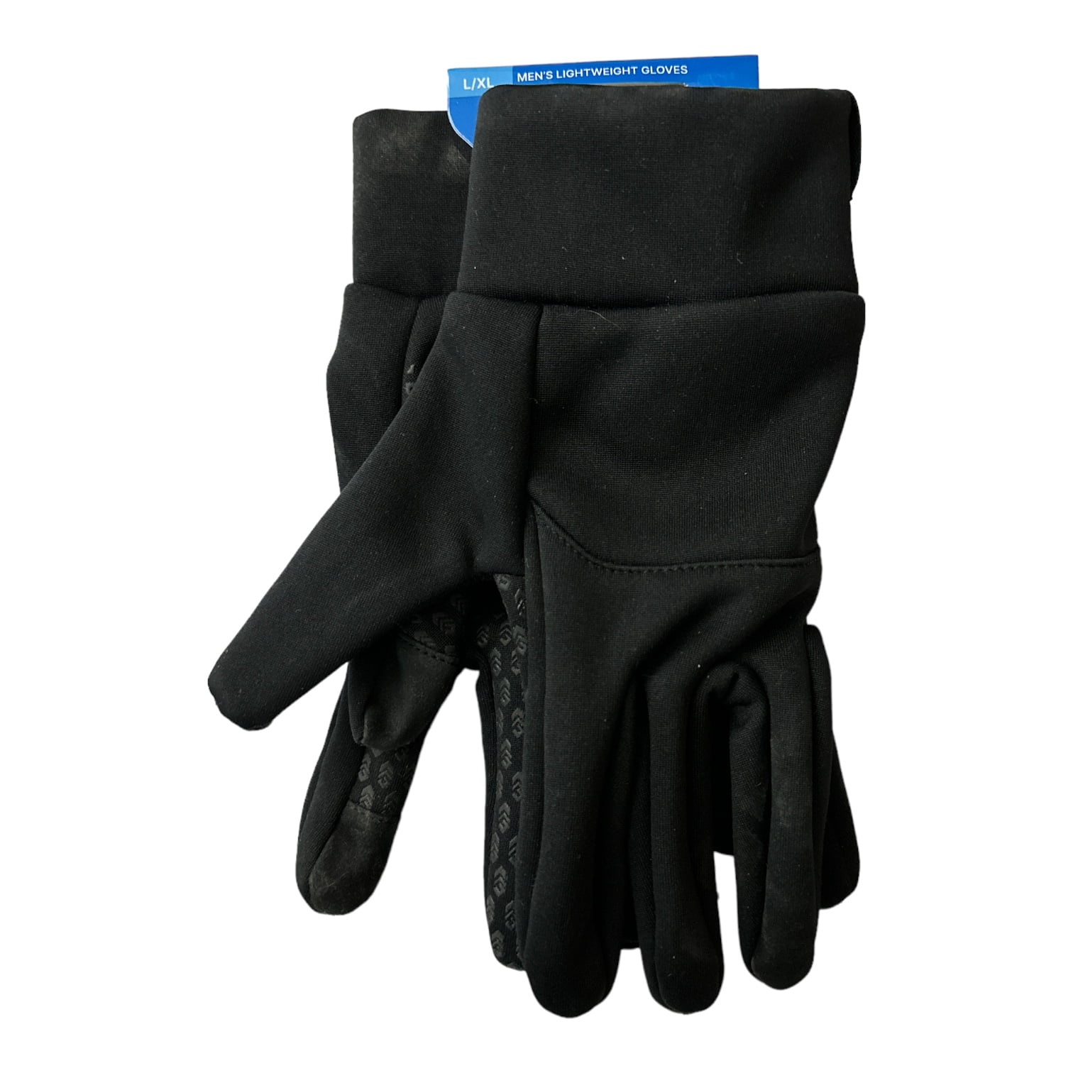 Free Country Men's Lightweight Touchscreen Compatible Non-Slip Grip Gloves  (Black, L/XL)