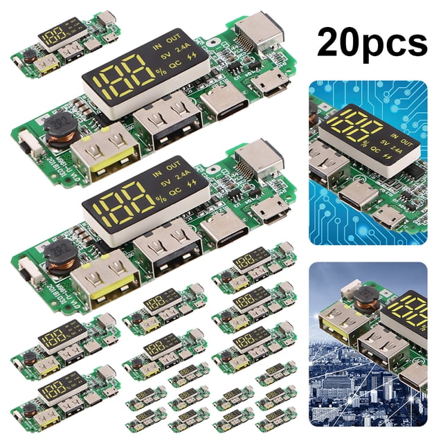 Módulo Carga Del Banco USB 2.4A Placa Cargador Batería Litio (1 Unidad)