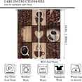 thumbnail image 2 of Brown Kitchen Curtains, Coffee Theme Collage, 27.5x63in, 2 Panel Blackout Set, 2 of 6