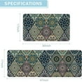 thumbnail image 3 of Boho Kitchen Mats Cushioned Anti-Fatigue Set 2 Piece Kitchen Rugs Non Slip Waterproof Wipe Clean Carpet Rugs for Kitchen Floor Sink Laundry 17x29 and 17x47 Inch, 3 of 6