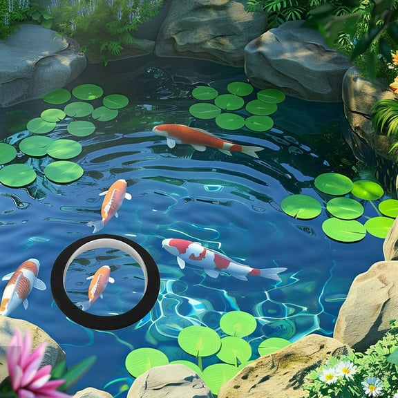 Raindrops 2Pcs Pond Floating Cover for Inground Pool with Dome Shape and Clear Color