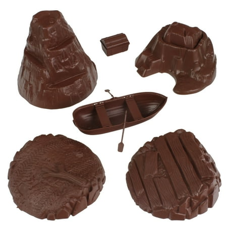 TimMee Battle Terrain Plastic Army Men Playset Accessories - Volcano Island Boat price history on PriceWatchPro