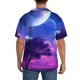 thumbnail image 3 of Fotbe Dreamy Colorful Starry Sky Camisa Estampada de Manga Corta para Hombre, Casual de Verano, Estilo Playero, Sin Arrugas-3X-Large, 3 of 5