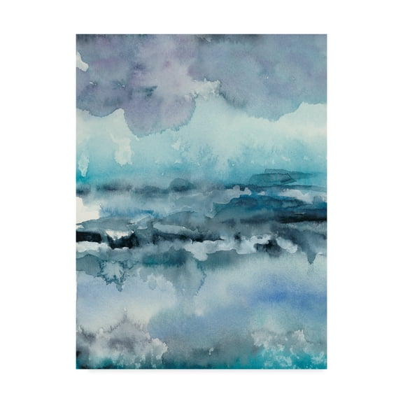Trademark Fine Art 'Blue Tide I' Canvas Art by Chariklia Zarris