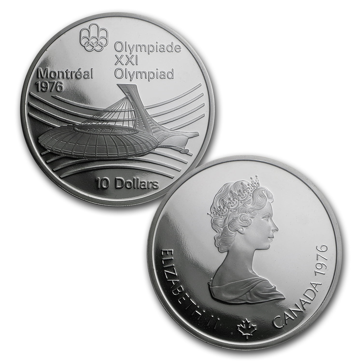 1973-1976 Canada 4-Coin Silver Montreal Olympics Proof Set