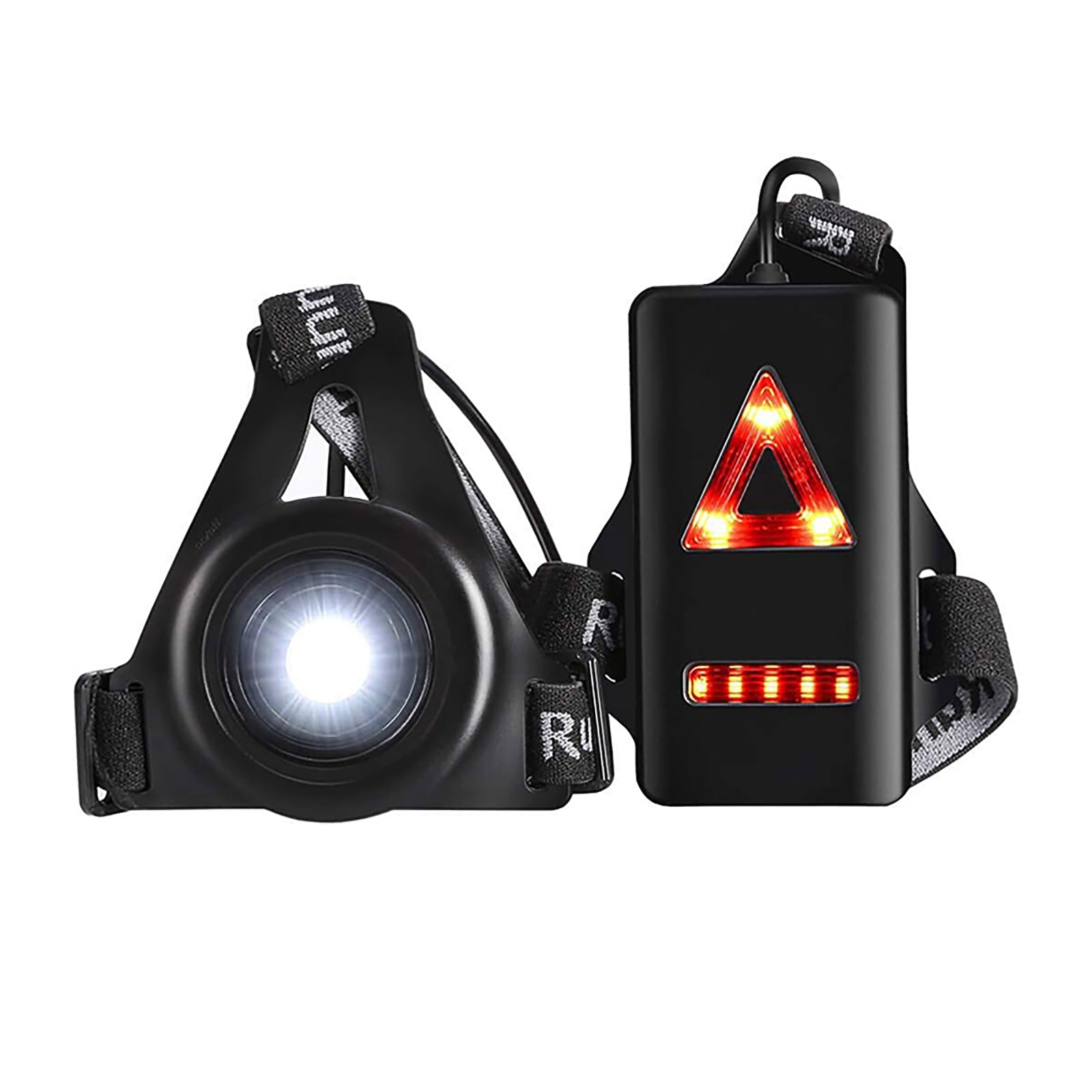 LED COB Running Chest Lamp Safety Light Walking Torch Flash Magnetic USB Charge 
