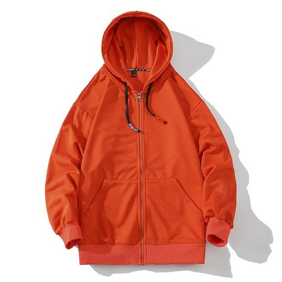 LEEy-world Sweatshirts for Men Sweatshirt Mens Logo Sweater Crewneck Sweatshirt Orange,XXL