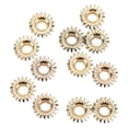thumbnail image 3 of Machine Heads Mount Gears, 12mm Diameter Tuning Peg Gear 1:18 Ratio Metal Stable  For Performance Silver,Gold, 3 of 8