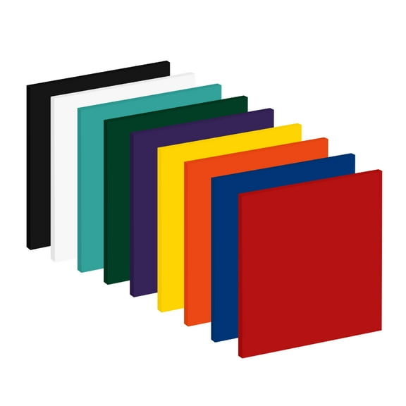 JPPlus 1/4" White Solid Cast Acrylic Sheets Plastic Raw Materials for Laser & Rotary Engraving- Gloss, 12"x20.4"