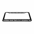 thumbnail image 2 of Sloboki Nothing Good Starts in A Getaway Car License Plate Frame Universal Aluminum Metal Car Tag Holders Cars Decor, 2 of 5
