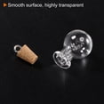 thumbnail image 5 of Mini Glass Bottles with Cork Flat Bottom Ball Shape Wishing Bottle with Ring, 20 Pieces, 5 of 6