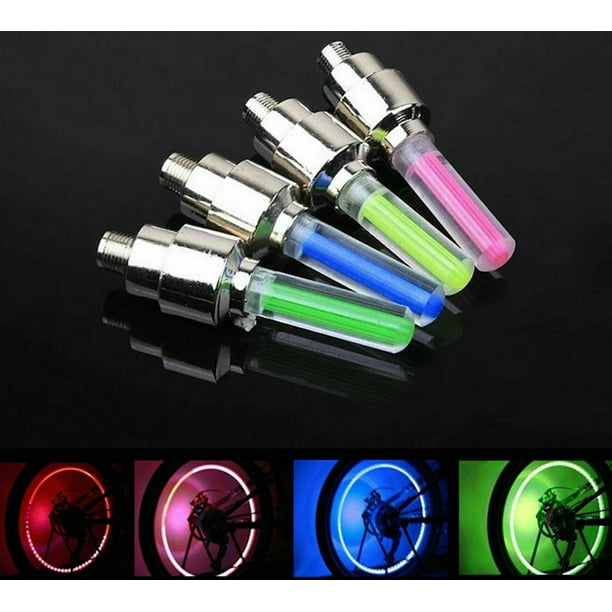 4pcs Novelty Led Green Colorful Bike Car Motorcycle Wheel Tire Tyre Valve Colored Bike Spokes Light For Bike Wheels Led Tire Lights Wire Motorcycle Wheels Colored Motorcycle Wheels Green Walmart Com