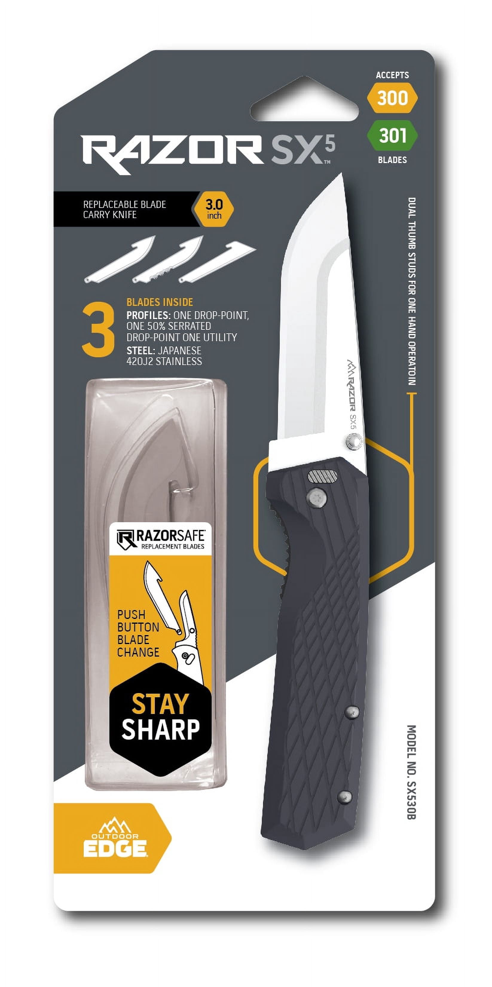 Outdoor Edge RazorSX5 - Dark Blue - BOXED