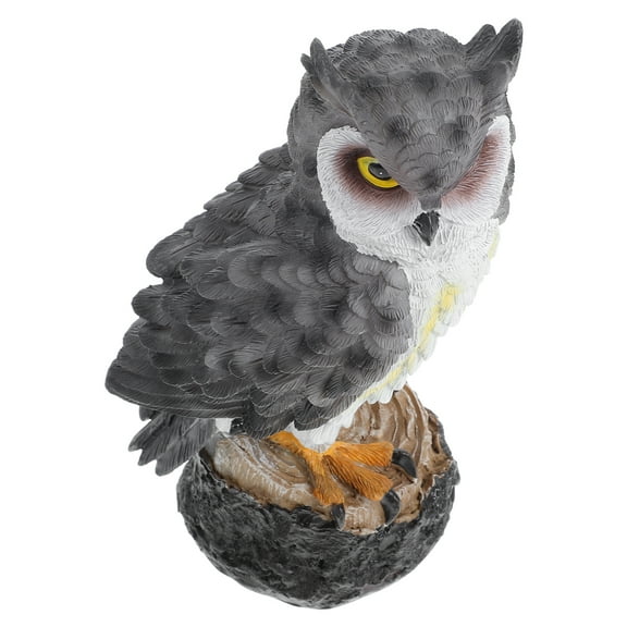 Masteelf Resin Fake Owl Statue Realistic Owl Figurine Owl Sculpture Desktop Owl Art Forest Animal Model Decor For Outdoor Yard Homes Office Bookshelves Decor