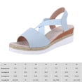 thumbnail image 2 of Sandalias cómodas con tacón de cuña cómodas y elegantes sandalias de plataforma para fiestas y vacaciones, 2 of 9