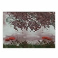 thumbnail image 1 of Poppy Flower Cutting Board, Dream Garden with Poppies Full Moon Floral Tree Branches Paradise, Decorative Tempered Glass Cutting and Serving Board, Small Size, Mauve Red, by Ambesonne, 1 of 1