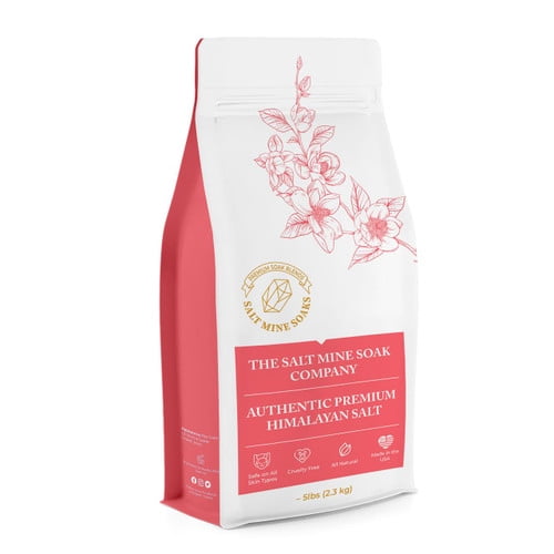 Tea Tree Authentic Premium Himalayan Bath Salt Soak, 20 lbs, Coarse Grain (2mm) - Custom