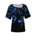 thumbnail image 4 of ATENAR T Shirts for Women Lightweight Loose Womens Shirts Summer Tee Multicolor L, 4 of 4