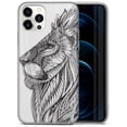 thumbnail image 1 of Case Yard iPhone-11-Pro-Max Case Clear Soft & Flexible TPU Ultra Low Profile Slim Fit Thin Shockproof Transparent Bumper Protective Cover Drop Protective Cell Phone Cases (Tribal Leonesse), 1 of 8