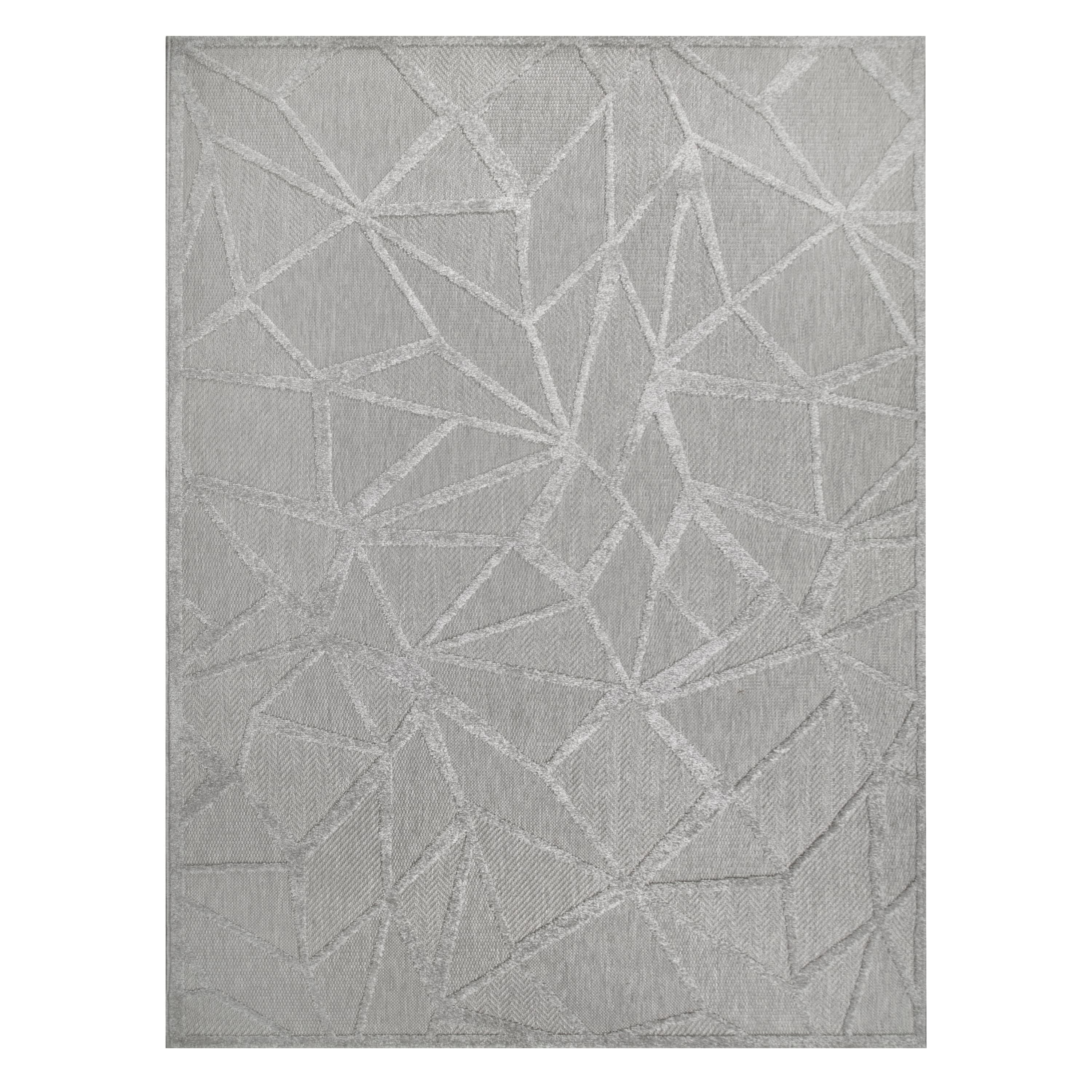 Leick Home 595751 Vennor Geometric Indoor Outdoor Area Rug Rectangle 7'10"x10'