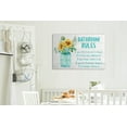 thumbnail image 5 of Farmhouse Bathroom Decor Wall Art -Funny Bathroom Rules Sign Canvas Print Picture For Rustic Home Decor, Rustic Style Painting, Framed Poster Sunflower Artwork For Country Room Wall Decor 12x18, 5 of 5