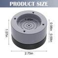 thumbnail image 2 of Tapis de Protection pour Machine à Laver, Matériau en Fibre de Résine Anti-Vibration, Anti-Choc et Anti-Bruit, Antidérapants et Résistants à l'Humidité pour Protection de Sol (4 Pcs), 2 of 7