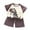 Gray, variant on Baby Boy Shorts Set, Toddler Summer Outfits Cute Cartoon Print Cotton Tops + Shorts Comy Homewear for 3M-6T
