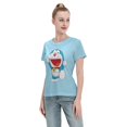 thumbnail image 4 of Women's Basic Short Sleeve T-Shirt Doraemon, 4 of 6