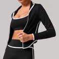 thumbnail image 3 of Uootdi Workout Sets for Women Lightweight Full Zip Running Track Jacket Workout Slim Gift Fit Yoga Sportwear with Thumb Holes, 3 of 9
