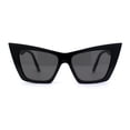 thumbnail image 1 of Womens Gothic Square Cat Eye Retro Fashion Sunglasses All Black, 1 of 4