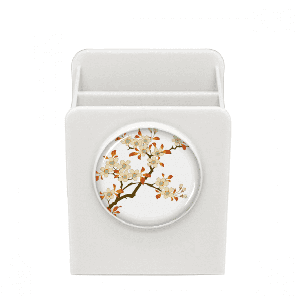 flower wallpaper wall pattern Desk Pencil Holder Cup Pen Organizer