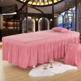 thumbnail image 3 of GUOOL Jupe de Table de Massage en Microfibre 190x70cm Rouge_1 Rouge_1, 3 of 9