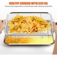 thumbnail image 2 of PandaTop Air Fryer Basket and Tray for Oven, 19" x 12.8" Air Fryer Basket and Tray Set, Large Air Fryer Pan Wire Rack Roasting Basket for Fries/Bacon/Chicken,Dishwasher Safe（Silver), 2 of 5