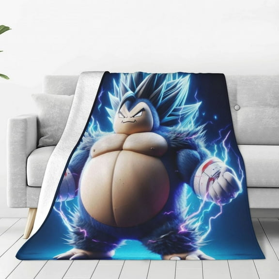 Snorlax Throw Blanket Cozy Anti-pilling flannel Bedding Gifts for Men, Women teen Adults Decor for Couch, Sofa, Bed 40x30