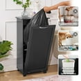 thumbnail image 6 of VECELO Kitchen Trash Can Cabinet, 10-13 Gallon Wooden Tilt Out Storage Can Holder Garbage Recycling Cabinet, Black, 6 of 10