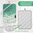 thumbnail image 6 of Yayeee Pot Holders Kitchen Heat Resistant with Pockets 7"x9.8" Cotton Oven Cooking Hot Pads, Green and White Pattern, 6 of 7