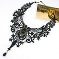 thumbnail image 4 of Gargantilla de encaje victoriano gótico, collar de encaje negro hueco sexy, collar Steampunk para cosplay, 4 of 8