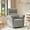 Gray, variant on Nursery Recliner Chair Electric Power Glider Swivel Rocking with USB, Waterproof Stain-resistant, White