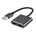 thumbnail image 7 of USB Sound Card External Stereo Sound Card with Microphone Port USB to 3.5mm Sound Adapter for PC Laptop Desktop Headsets, 7 of 7