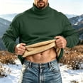 thumbnail image 2 of Mlzmgr Men's Sweatshirts Turtleneck Fleece Lined Long Sleeve Fall Winter Pullover Tops Casual Warm Sweatshirts, 2 of 5