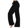 thumbnail image 2 of Just Love Women's Plush Pajama Pants - Comfortable and Stylish Loungewear (Black - Love Heart, X-Small), 2 of 3