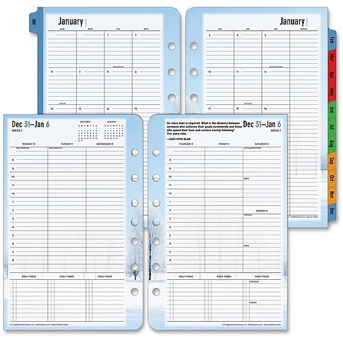 Franklin Seasons 2PPW Weekly Planner Refill