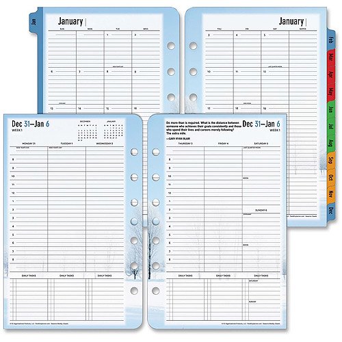 Franklin Seasons 2PPW Weekly Planner Refill